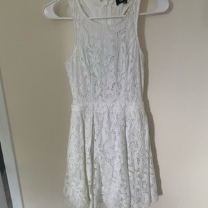 White Lace Skater Dress